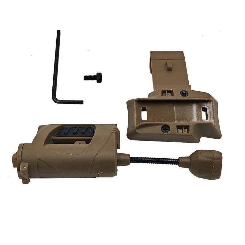 Bluejw Tactical Helmet Light 4 Modes ARC Rail LED Mini MPLS CHARGE - Handheld Flashlight, Head Strap & MOLLE Vest Laser Lamp - Image 1